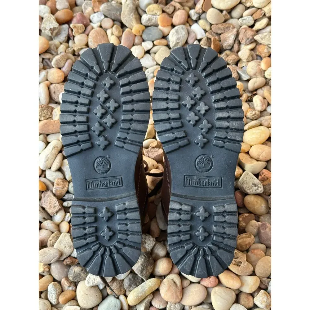 Timberland Brown Leather Lace Up Ankle Work Boots Men's Size 6.5